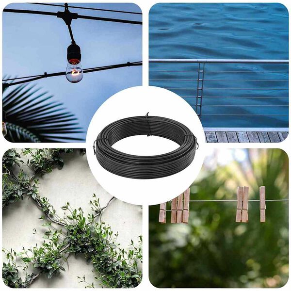 vidaXL Žica za vezivanje ograde Antracit 80 m PVC