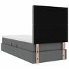 vidaXL Krevet s prostorom za pohranu s LED-om Tamno siva 100 x 200 cm
