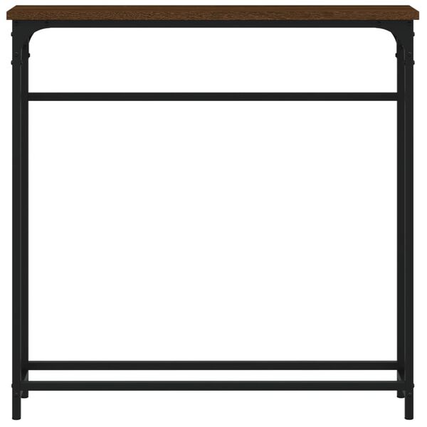 vidaXL Konzolni stol smeđa boja hrasta 75x19,5x75 cm konstruirano drvo