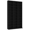 vidaXL Ormarić za CD-ove crni 102x23x177,5 cm od konstruiranog drva