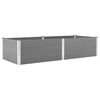 vidaXL Vrtna posuda za sadnju 250 x 100 x 54 cm WPC siva