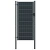 vidaXL Vrata za ogradu PVC i čelik 100x124 cm antracit boje