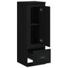 vidaXL Visoka crna 36x35,5x103,5 cm konstruirano drvo