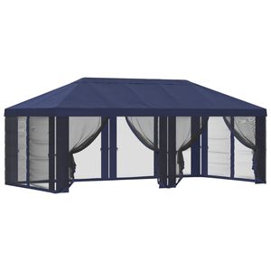 vidaXL Pokrov za gazebo s bočnim zidovima Plava 600,5 x 300,5 cm