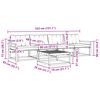 vidaXL Set vanjskih sofa s jastukom 5 pcs Prirodna i svijetlo siva