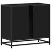 vidaXL Kupaonski ormarić za umivaonik crni 65x33x60 cm izrađeno drvo