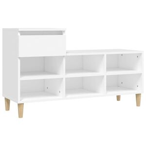 vidaXL Ormarić za cipele bijeli 102 x 36 x 60 cm od konstruiranog drva