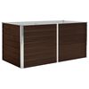 vidaXL Povi&scaron;ena vrtna gredica smeđa 160 x 80 x 77 cm pocinčani čelik