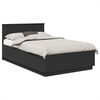 vidaXL Krevetna konstrukcija Crna 120 x 190 cm Konstruirano drvo