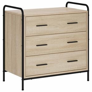 vidaXL Ormar s ladicama Hrast sonoma 70 x 39,5 x 71 cm