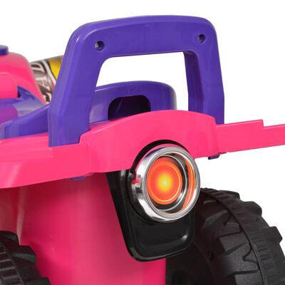 vidaXL Dječji četverokotač sa zvučnim i svjetlosnim efektima ružičasto-ljubičasti