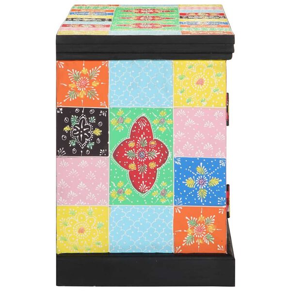 vidaXL TV ormar Šareni 100 x 35 x 50 cm Čvrsto drvo manga