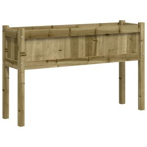 vidaXL Vrtne sadilice s nogama 110x31x70 cm od impregnirane borovine