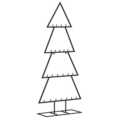 vidaXL Metalno ukrasno božićno drvce crno 125 cm