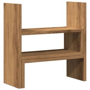 vidaXL Organizator za stol podesivi boja hrasta 40 x 17 x 41 cm drveni
