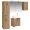 vidaXL Set ormarića za kupaonicu 5 pcs Hrast artisan 50 x 14,5 x 70 cm