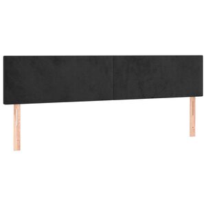 vidaXL Uzglavlja crna 160x5x78/88 cm bar&scaron;unasta