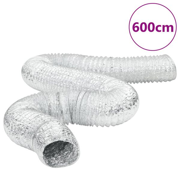 vidaXL Ventilacijski kanal aluminijski 6 m &Oslash;12,5 cm