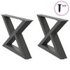 vidaXL Noge za klub stolić 2 kom. antracit 60 x (30-31,3) cm čelik