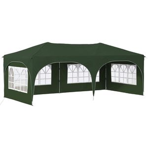 vidaXL Rastezljivi &scaron;ator za zabave Zelena 575 x 288 x 245 cm
