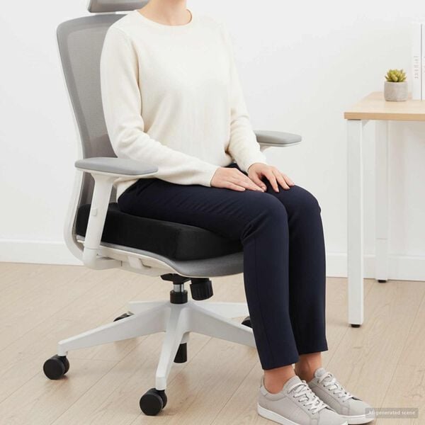 vidaXL Jastuk za sjedalo Crna 40 x 40 x 11 cm