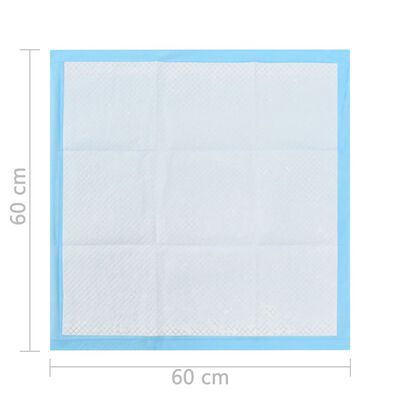 vidaXL Podloge za obuku ljubimaca 200 kom 60x60 cm od netkane tkanine