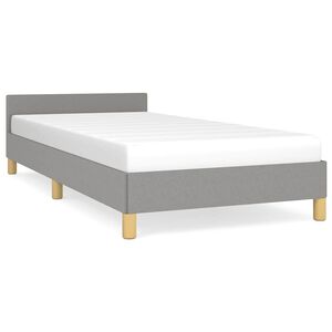 vidaXL Okvir kreveta bez madraca svjetlosivi 100x200 cm od tkanine