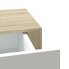 vidaXL Zidna polica s ladicama hrast i bijela 60x23,5x10 cm MDF