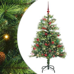 vidaXL Umjetno božićno drvce 150 LED lampica Topla bijela PVC i metal