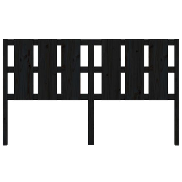 vidaXL Uzglavlje za krevet crno 165,5 x 4 x 100 cm od masivne borovine