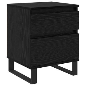 vidaXL Noćni ormar Crni hrast 40 x 35 x 50 cm Konstruirano drvo