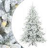 vidaXL Umjetno božićno drvce s nogom Bijelo 240 cm PVC i čelik