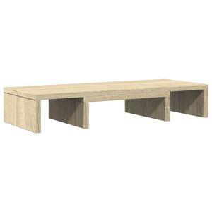 vidaXL Stalak za monitor podesivi boja hrasta 60 x 24 x 10,5 cm drveni