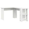 vidaXL Kutni stol Bijelo Konstruirano drvo 140 x 113,5 x 75 cm