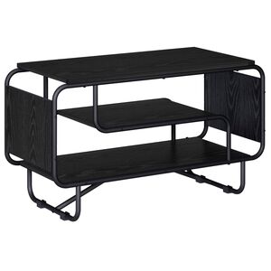 vidaXL TV stalak 80 x 36 x 45 cm Crni hrast Konstruirano drvo