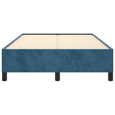vidaXL Okvir kreveta tamnoplavi 120 x 190 cm baršunasti