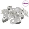 vidaXL Držač za &scaron;ipku u ormaru 12 kom. Bijeli cink 40 x 18 x 10 mm
