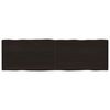 vidaXL Stolna ploča tamnosmeđa 200x60x(2-4) cm obrađena hrastovina
