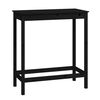 vidaXL Barski stol crni 100 x 50 x 110 cm od masivne borovine
