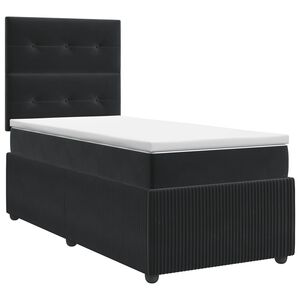 vidaXL Boxspring krevet s madracem Crna 80 x 200 cm Bar&scaron;un