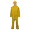 vidaXL Vodootporno dvodijelno ki&scaron;no odijelo s kapuljačom, žuto M