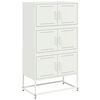 vidaXL Komoda bijela 68,5 x 38,5 x 123,5 cm čelična