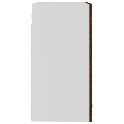 vidaXL Viseći stakleni ormarić smeđa boja hrasta 40x31x60 cm drveni