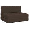 vidaXL Preklopni madrac za sofu Sivosmeđa 100 x 80 x 60 cm Tkanina