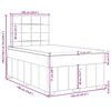 vidaXL Krevet box spring s madracem tamnosmeđi 120 x 190 cm od tkanine