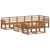 vidaXL Set vanjskih sofa 9 pcs Prirodna Čvrsto drvo akacije