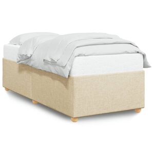 vidaXL Okvir kreveta bez madraca Krem 80x200cm Tkanina