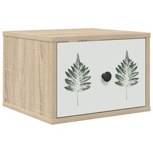 vidaXL Wall-mounted noćni ormarić HANAU Hrast sonoma 36 x 33 x 25 cm