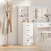 vidaXL Highboard s ladicama Bijelo 40 x 41 x 135 cm Konstruirano drvo