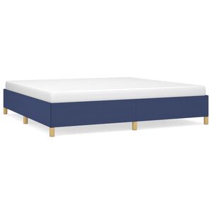 vidaXL Okvir za krevet bez madraca plavi 200x200 cm od tkanine